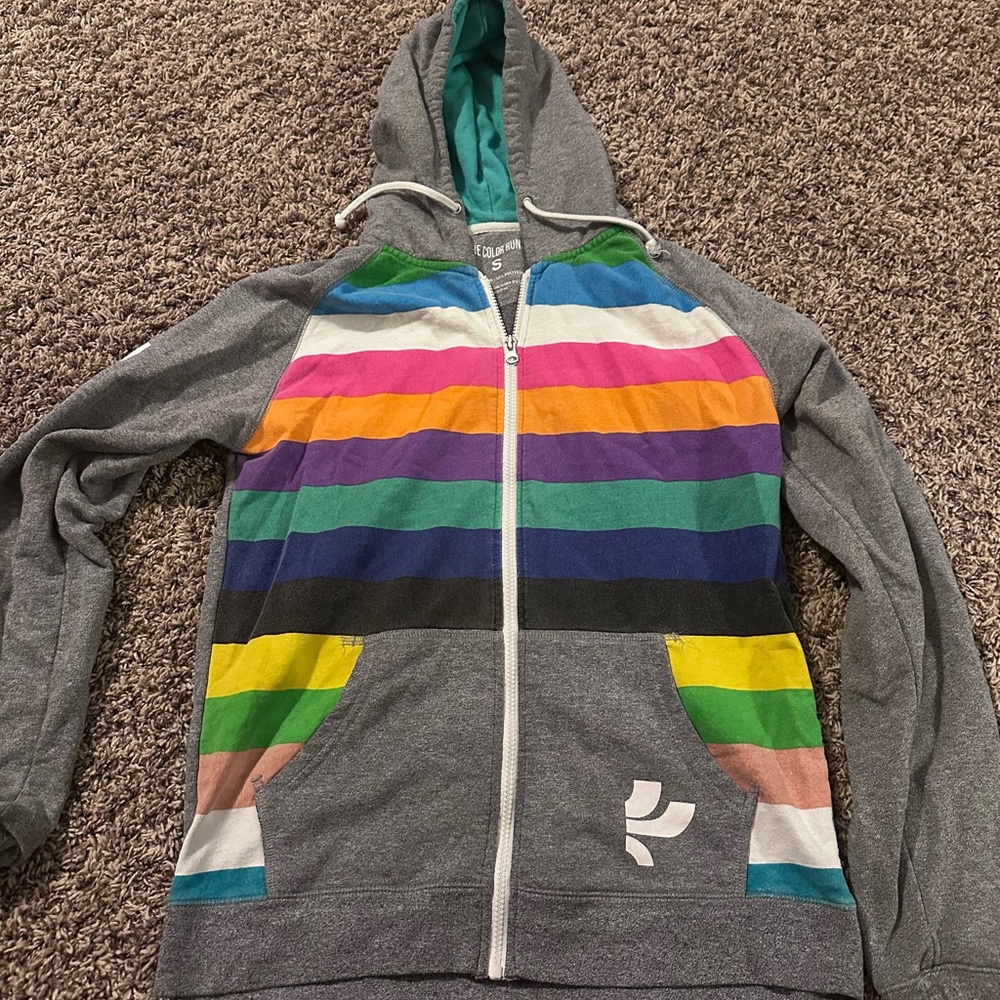Colorful zip up
